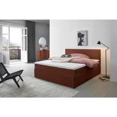 Pat Tip Boxspring Fără Arcuri, 160/200 cm, ruginiu, P & B