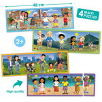 Set de 4 puzzle-uri - Familii din întreaga lume, edituradiana.ro