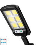 Lampa solara cu panou solar , corp de iluminat exterior , 12000LM , 120 LEDs , senzor de miscare, 