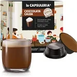 Ciocolata Calda, 128 capsule compatibile Lavazza a Modo Mio, La Capsuleria