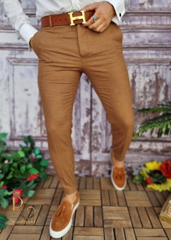 Pantaloni eleganti de barbati, croiala slim-fit - PN591, 