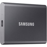 SSD Extern Samsung T7, 2TB, Titan Gray, USB 3.2, SAMSUNG