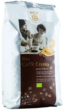 Cafea bio boabe crema, 1000 g Gepa