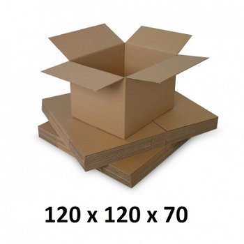 Cutie carton 120x120x70, natur, 5 straturi CO5, 690 g/mp, 