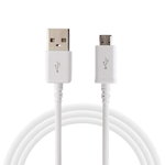 Cablu de date incarcare Micro - USB lungime 1m ALB - Fast Charger CU10, 