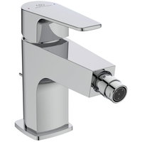 Baterie bideu, Ideal Standard, Cerafine D, cu ventil, crom lucios