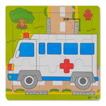 Puzzle din Lemn Ambulanta Montessori, Nurio