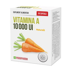 Vitamina A 10000 UI, 30 capsule, Parapharm, Parapharm