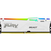 Memorie Kingston Fury Beast White Rgb Expo, 16Gb, Ddr5, Cl36, Dimm, Pentru Gaming Desktop, Kf556C36Bwea-16