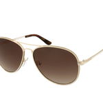 Guess, Ochelari de soare aviator, Auriu/Maro