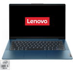 Laptop Ultraportabil Lenovo IdeaPad 5 14IIL05 cu procesor Intel® Core™ i5-1035G1, 14" Full HD, 16GB, 512GB SSD, NVIDIA® GeForce® MX350 2GB, FreeDOS, Light Teal