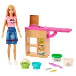 Set Barbie by Mattel Cooking and Baking Pregateste noodles cu papusa si accesorii, Barbie