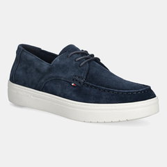 Tommy Hilfiger Pantofi Casual Suede Stitch Toe Hybrid FM0FM05707 Bleumarin