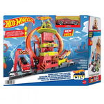 Statia de pompieri Super loop Hot Wheels, Hot Wheels