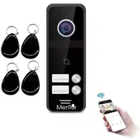 VideoInterfon Smart wireless WiFi Mentor SY061 Full-HD 2MP IR IP65 acces 2 familii Aplicatie/Card/Buton, MMD