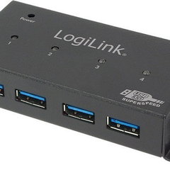 Hub USB Logilink UA0149, 4x USB 3.2 gen 1, Black