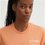 adidas TERREX tricou Xploric Logo femei, culoarea portocaliu, IN4622, adidas TERREX