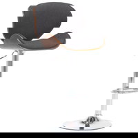 Scaun de bar, gri, material textil, 50 x 51 x (95-116) cm - 287413