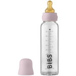 BIBS Baby Glass Bottle 225 ml biberon pentru sugari Dusky Lilac 225 ml, BIBS