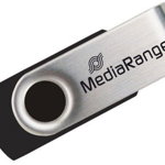 Memorie USB MediaRange Flexi-Drive 16GB USB flash drive (silver / black, USB-A 2.0)