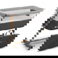 Pătuț pentru bebeluși Lionelo - Leonie, gri