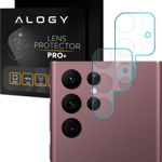 Alogy 2x Sticlă de protecție Capac lentilă Alogy pentru cameră pentru Samsung Galaxy S22 Ultra, Alogy