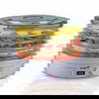 NEAMBALAT - Uscător de fructe și legume SAPIR SP 1451 A5, 250W, 35°C-70°C, 5 nivele, Potrivit pentru ciuperci, carne și ierburi, Alb, SAPIR