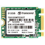 TRANSCEND MTE370T 512GB SSD, M.2 2230-S2-M, NVMe PCIe Gen3 x4, Read/Write: 2,000/1,000 MB/s, IOPS: 90K/220K, TRANSCEND