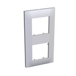 Altira - cover frame - 2 gangs vertical - white - 71 mm, Schneider