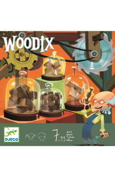 Woodix 6 jocuri logice din lemn, Djeco, 6-7 ani +, Djeco
