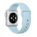 Curea compatibila cu Apple Watch 1/2/3/4, Bratara Sport din Silicon, 42mm, Turcoaz, REDMobile