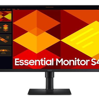 Monitor LED Business Samsung Essential S4 S40GD, 27", Full HD (1920x1080), IPS, 100Hz, 5ms (GTG), Flicker Free, Eye Saver Mode, Off Timer Plus, difuzor 1W, HDMI, DisplayPort, USB, Jack, Pivot, Negru