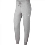 Nike, Pantaloni sport slim fit cu snur in talie Essential, Gri melange