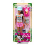 Papusa Barbie You can be - Set in drumetie, cu accesorii