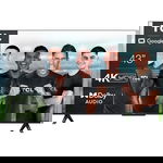 Televizor TCL LED 43P635, 108 cm, Smart Google TV, 4K Ultra HD, Clasa F, Negru
