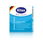 Prezervative Extra Thin, 3 bucati, Ritex