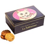 Biscuiti cu fulgi de ciocolata - Boite Chat Blanc | La Sablesienne, La Sablesienne