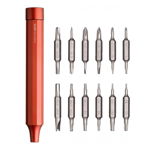  Kit surubelnita Xiaomi HOTO, Precision Screwdriver, Cu varfuri interschimbabile, 24-in-1, Rosu