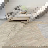 Gossi placi pardoseala autoadezive, 55 buc., bej dungi, pvc 5,11 m2, Gossi