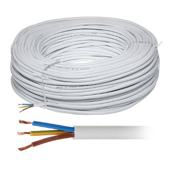 Cablu alimentare MYYM 3x1, 3x1.00 mm, plat, rola 100 m, OEM