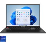 Laptop ASUS Vivobook Pro 16X N7601ZM cu procesor Intel® Core™ i9-12900H pana la 5.0 GHz, 16", 4K, OLED, 32GB, 1TB M.2 SSD, NVIDIA® GeForce® RTX™ 3060 6GB GDDR6, Windows 11 Pro, Black
