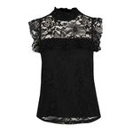 Top negru TALLY WEiJL din dantela