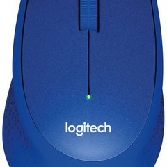Mouse Logitech M330 Silent Plus, Wireless, albastru, 3 butoane, 1000 dpi, 105.4x67.9x38.4mm