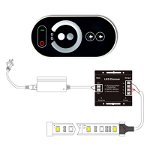 Controller led RGB pentru banda LED, cu touch, 12V/24V, cu telecomanda, Tenq.ro