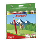 Creioane colorate lacuite 24/set ALPINO, Alpino