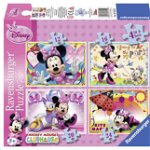 Puzzle minnie mouse 4 buc in cutie 12/16/20/24 piese ravensburger, Ravensburger