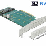 PCI Express cu 2 porturi NVMe M.2 Key M - Bifurcation LPFF, Delock 89045, Delock