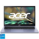 Laptop Acer 15.6'' Aspire 3 A315-59, FHD IPS, Procesor Intel® Core™ i5-1235U (12M Cache, up to 4.40 GHz, with IPU), 8GB DDR4, 256GB SSD, Intel Iris Xe, No OS, Moonstone Purple