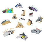 Set rampa si 2 skateboard-uri Tech Deck Neon Mega Park, Multicolor