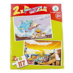 Puzzle 2in1 contine 117 piese, 